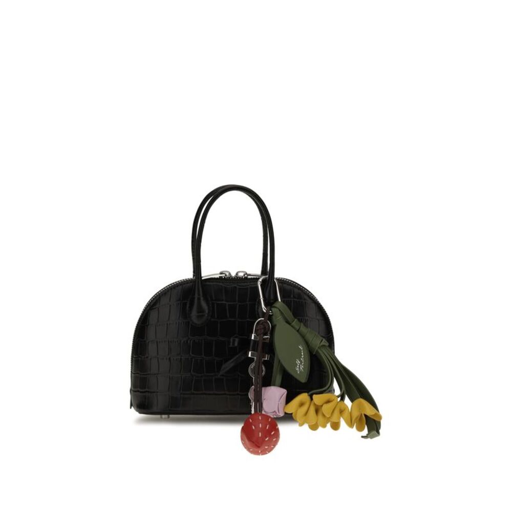 Self-Portrait Women Toast Crocodile-Effect Leather Handbag